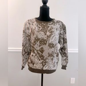 80’s vintage sweater with shoulder pads